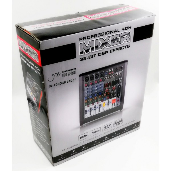 Мікшерний пульт JB Sound JB-400DSP Мікшерний пульт JB Sound JB-400DSP