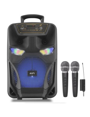 Акустическая система портативна BIG AUTOBOT (USB/MP3/FM/BT + 2 радиомикрофона)