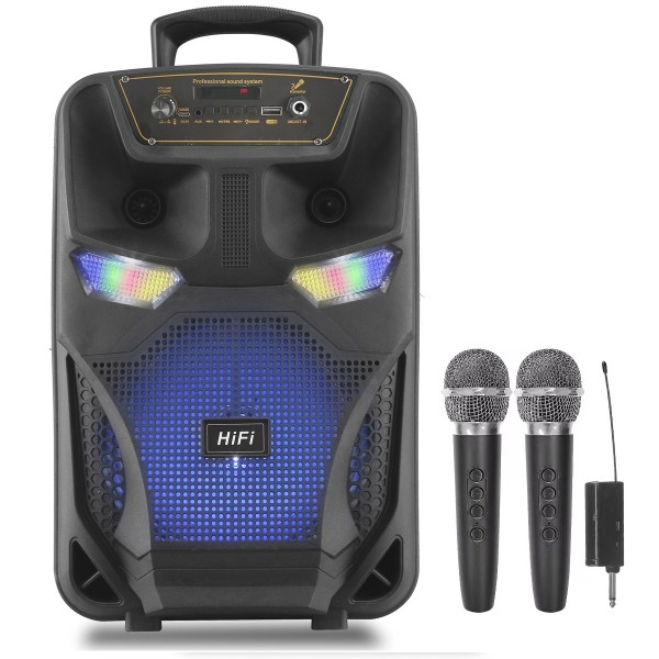 Акустична система портативна BIG AUTOBOT (USB/MP3/FM/BT + 2 радіомікрофони) Акустична система портативна BIG AUTOBOT (USB/MP3/FM/BT + 2 радіомікрофони)