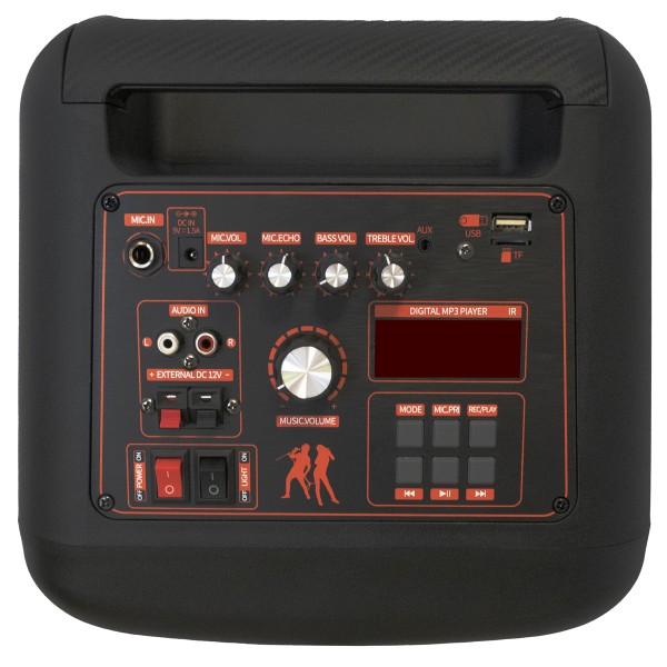 Акустична система портативна BIG JB X828 (USB/MP3/FM/BT/TWS + 2 VHF мікрофона)