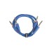 Міжблочний кабель 2 х Jack 6.3 мм моно тато - 2 х Jack 6.3 мм моно тато UDG Set Jack-Jack Blue 3m (U