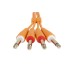 Міжблочний кабель 2 х Jack 6.3 мм моно тато - 2 х Jack 6.3 мм моно тато UDG Set Jack-Jack Orange 1.5