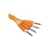Міжблочний кабель 2 х Jack 6.3 мм моно тато - 2 х Jack 6.3 мм моно тато UDG Set Jack-Jack Orange 1.5