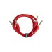 Міжблочний кабель 2 х Jack 6.3 мм моно тато - 2 х Jack 6.3 мм моно тато UDG Set Jack-Jack Red 1.5m (