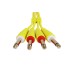 Міжблочний кабель 2 х Jack 6.3 мм моно тато - 2 х Jack 6.3 мм моно тато UDG Set Jack-Jack Yellow 1.5