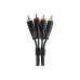 Міжблочний кабель 2 x RCA тато - 2 x RCA тато UDG Set RCA - RCA Black 3m (U97003BL)