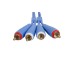 Міжблочний кабель 2 x RCA тато - 2 x RCA тато UDG Set RCA - RCA Blue 3m (U97003LB)