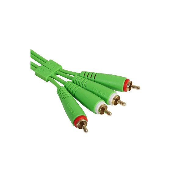 Міжблочний кабель 2 x RCA тато - 2 x RCA тато UDG Set RCA - RCA Green 1.5m (U97001GR)