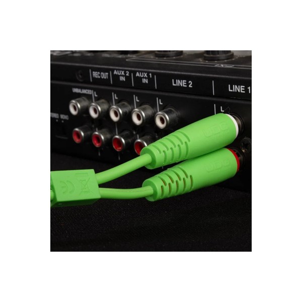 Міжблочний кабель 2 x RCA тато - 2 x RCA тато UDG Set RCA - RCA Green 1.5m (U97001GR)