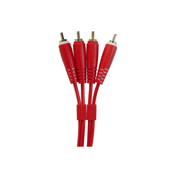 Міжблочний кабель 2 х RCA тато - 2 х RCA тато UDG Set RCA - RCA Red 1.5m (U97001RD)