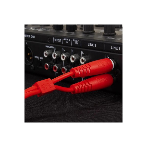 Міжблочний кабель 2 х RCA тато - 2 х RCA тато UDG Set RCA - RCA Red 1.5m (U97001RD)