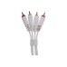 Міжблочний кабель 2 x RCA тато - 2 x RCA тато UDG Set RCA - RCA White 1.5m (U97001WH)