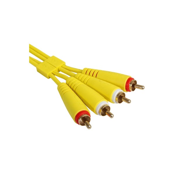Міжблочний кабель 2 x RCA тато - 2 x RCA тато UDG Set RCA - RCA Yellow 1.5m (U97001YL)