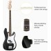 Бас-гітара з чохлом та аксесуарами Donner Music DPB-510 Electric Bass Guitar Black EC1228