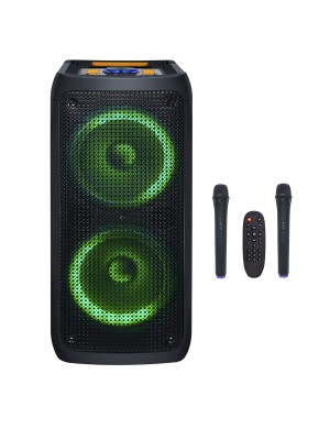 Акустическая система портативная BIG JB800PARTY BOX (USB/MP3/FM/BT/TWS + 2 VHF микрофона)