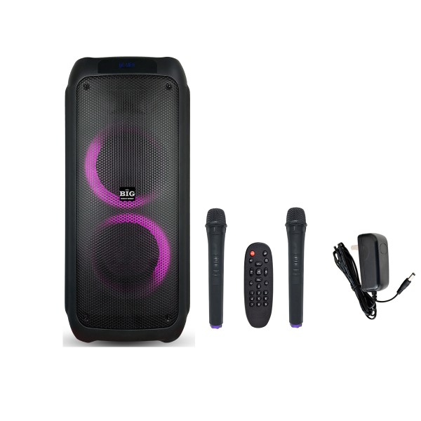 Акустична система портативна JB500PARTY BOX (USB/MP3/FM/BT/TWS + 2 VHF мікрофона)