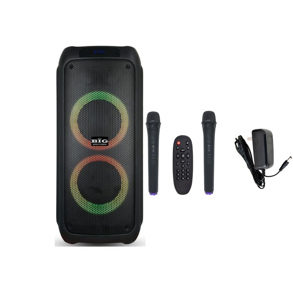 Акустична система портативна JB500PARTY BOX (USB/MP3/FM/BT/TWS + 2 VHF мікрофона)