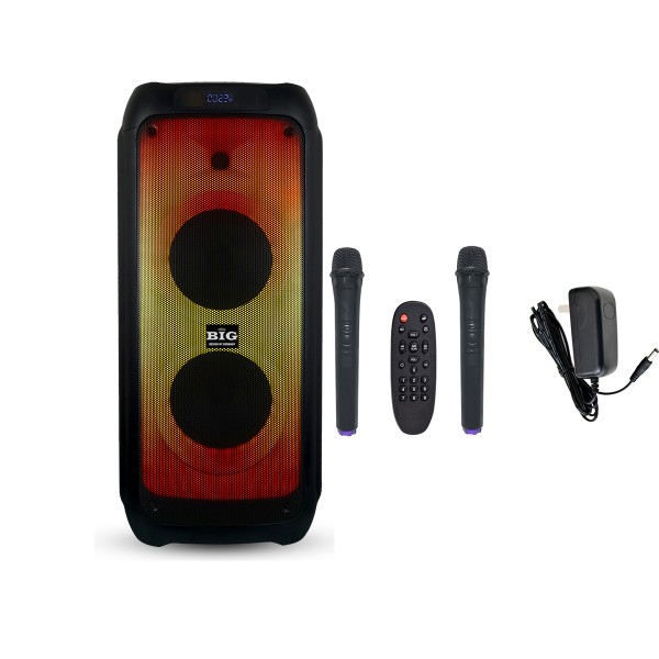 Акустична система портативна BIG JB500FLAME (USB/MP3/FM/BT/TWS + 2 VHF мікрофона) Акустична система портативна BIG JB500FLAME (USB/MP3/FM/BT/TWS + 2 VHF мікрофона)