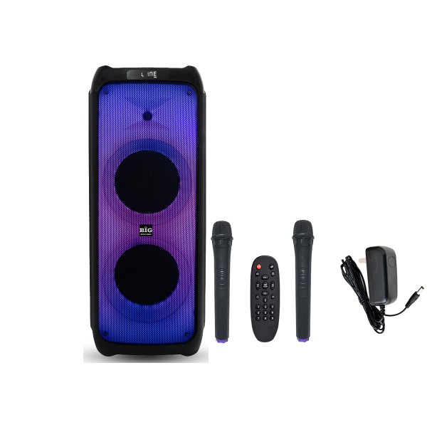 Акустична система портативна BIG JB500FLAME (USB/MP3/FM/BT/TWS + 2 VHF мікрофона) Акустична система портативна BIG JB500FLAME (USB/MP3/FM/BT/TWS + 2 VHF мікрофона)