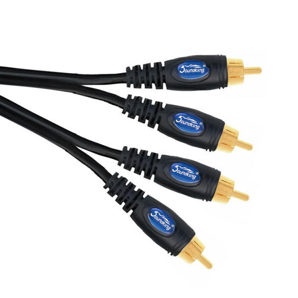 Готовий кабель 2 тюльпана- "тато" -2 тюльпана- "тато" SOUNDKING SKBI139