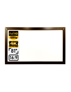 Натяжний екран на рамі ПРО-ЕКРАН Flat Screen 4K-H80 MW (16:9) 180 на 101 см, 81 дюйм