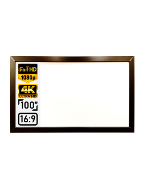 Натяжний екран на рамі ПРО-ЕКРАН Flat Screen 4K-H100 MW (16:9) 220 на 124 см, 100 дюймів