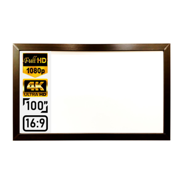 Натяжний екран на рамі ПРО-ЕКРАН Flat Screen 4K-H100 MW (16:9) 220 на 124 см, 100 дюймів