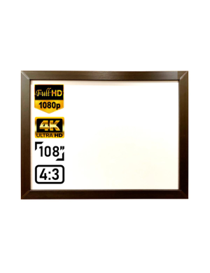 Натяжний екран на рамі ПРО-ЕКРАН Flat Screen 4K-T110 MW (4:3) 220 на 165 см, 108 дюймів