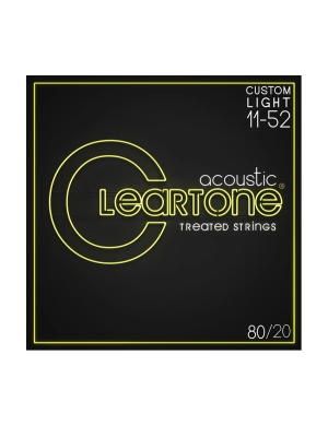 Набор струн для акустической гитары CLEARTONE 7611 ACOUSTIC 80/20 BRONZE ULTRA LIGHT 11-52
