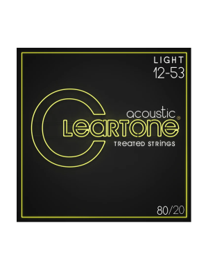 Набор струн для акустической гитары CLEARTONE 7612 ACOUSTIC 80/20 BRONZE LIGHT 12-53