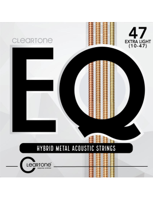Набор струн для акустической гитары CLEARTONE 7810 EQ HYBRID METAL ACOUSTIC ULTRA LIGHT 10-47
