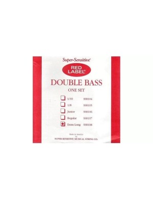 Струны для контрабаса Super-Sensitive Red Label SS8108 (Extra Long)
