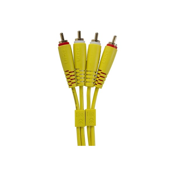 Міжблочний кабель 2 x RCA тато - 2 x RCA тато UDG Set RCA - RCA Yellow 3m (U97003YL)