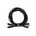 Міжблочний кабель 2 x RCA тато - 2 x RCA тато UDG Set RCA Straight-RCA Angled Black 3m (U97005BL)