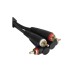 Міжблочний кабель 2 x RCA тато - 2 x RCA тато UDG Set RCA Straight-RCA Angled Black 3m (U97005BL)