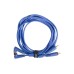 Міжблочний кабель 2 x RCA тато - 2 x RCA тато UDG Set RCA Straight-RCA Angled Blue 3m (U97005LB)
