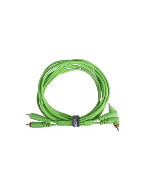 Межблочный кабель 2 x RCA папа - 2 x RCA папа UDG Set RCA Straight-RCA Angled Green 3m (U97005GR)