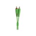 Міжблочний кабель 2 x RCA тато - 2 x RCA тато UDG Set RCA Straight-RCA Angled Green 3m (U97005GR)