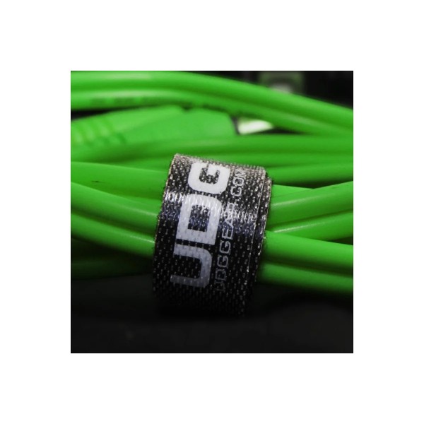 Міжблочний кабель 2 x RCA тато - 2 x RCA тато UDG Set RCA Straight-RCA Angled Green 3m (U97005GR)