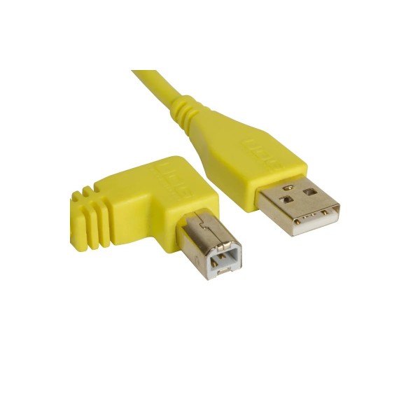 Цифровий кабель USB UDG Ultimate Audio Cable USB 2.0 AB Yellow Angled 1m Цифровий кабель USB UDG Ultimate Audio Cable USB 2.0 AB Yellow Angled 1m