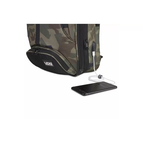Рюкзак для DJ обладнання UDG Ultimate Backpack Slim Black Camo/Orange inside