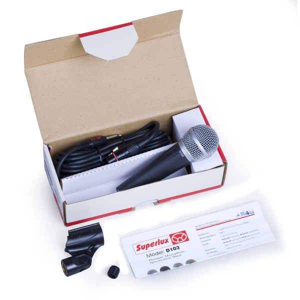 Вокальний мікрофон SUPERLUX D103 / 02P Вокальний мікрофон SUPERLUX D103 / 02P