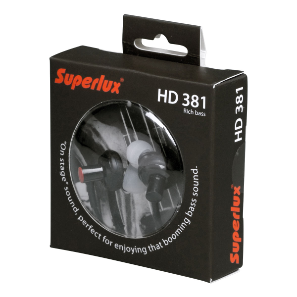 Вакуумні навушники SUPERLUX HD-381 Вакуумні навушники SUPERLUX HD-381