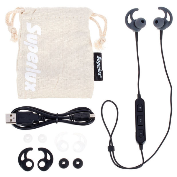 Бездротові вакуумні навушники SUPERLUX HDB-311 Black Бездротові вакуумні навушники SUPERLUX HDB-311 Black