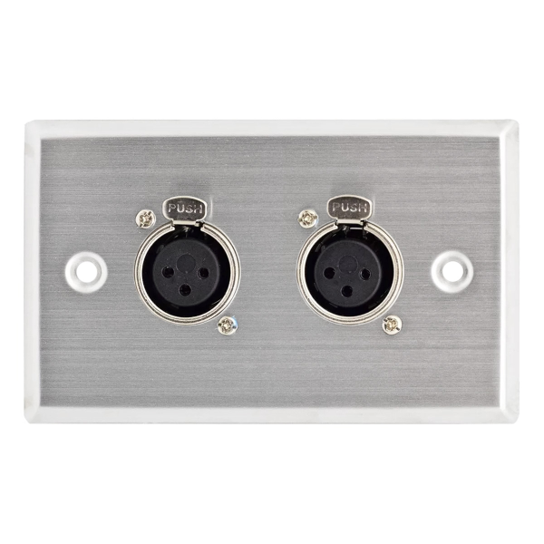 Панель для АС з роз'ємами 2 х канон мама трехпіновий (XLR) SOUNDKING SKAJ108