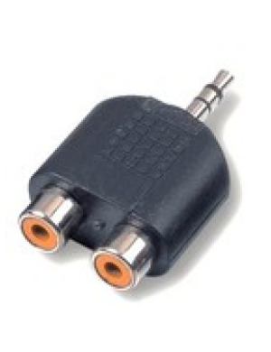 Переходник 2х тюльпана-мама (RCA) - стерео миниджек-папа (3,5 JACK), черный SOUNDKING SKCC310 Переходник 2х тюльпана-мама (RCA) - стерео миниджек-папа (3,5 JACK), черный SOUNDKING SKCC310