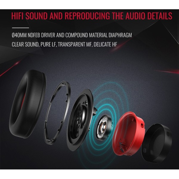 SHADE Такстар - Ігрові навушники високого класу з мікрофоном і драйверами на неодімових магнітах SHADE Такстар - Ігрові навушники високого класу з мікрофоном і драйверами на неодімових магнітах