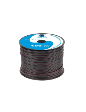 Акустический кабель Cabletech KAB0355 2x0,5 мм 100 м – профессиональный кабель для динамиков, черный.