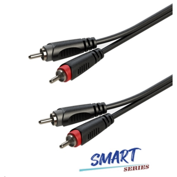 Готовий аудіокабель 2 x RCA тато - 2 x RCA тато Roxtone SACC130L2, 2 м