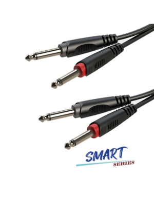 Готовый аудиокабель Roxtone SACC100L6, 6.3 Jack male mono - 6.3 Jack male mono, 6 м